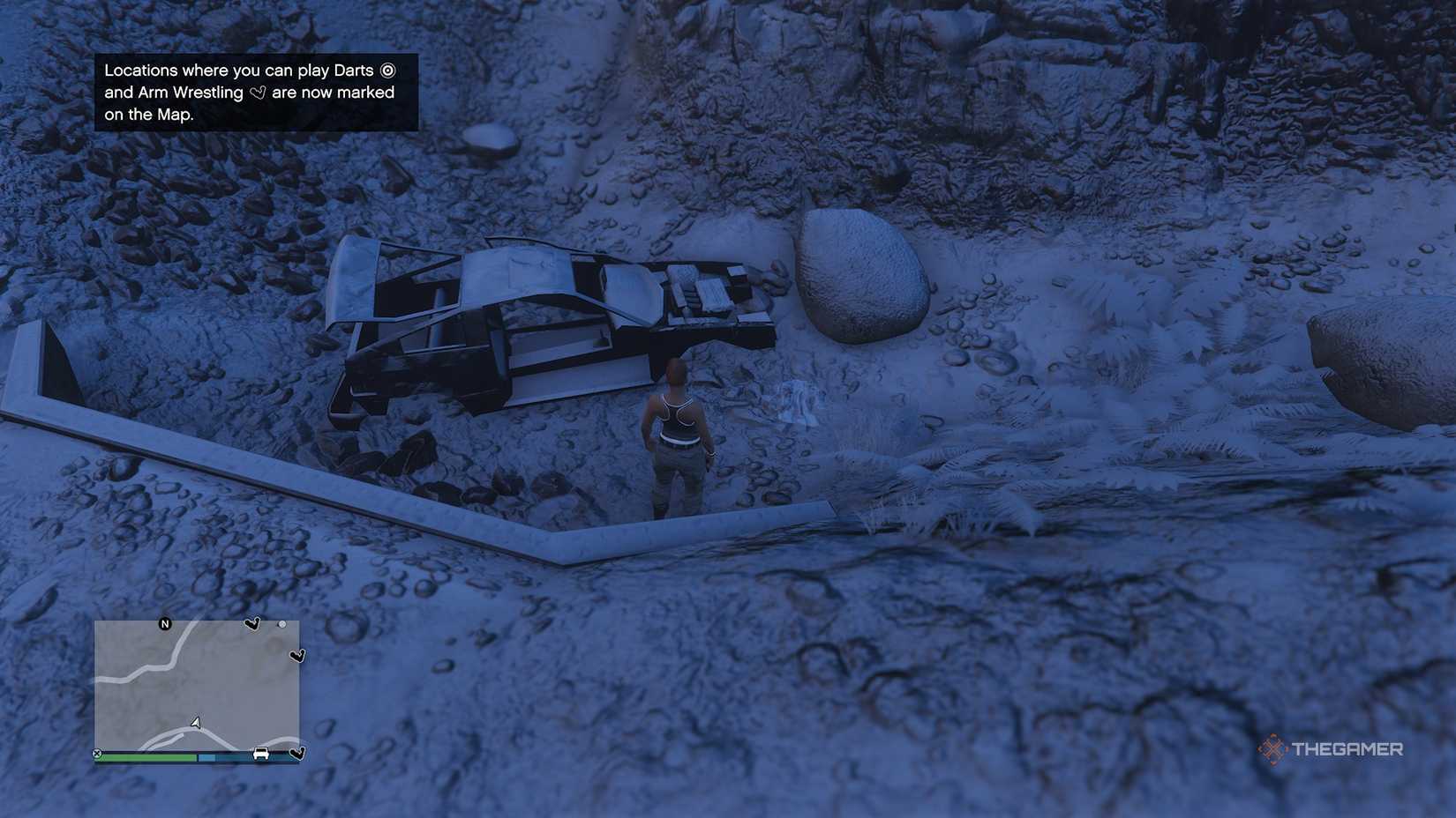 GTA Online bloody shirt clue.