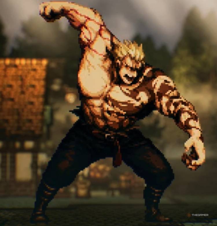 A cropped image of Rosso the boss from Octopath Traveler 0.