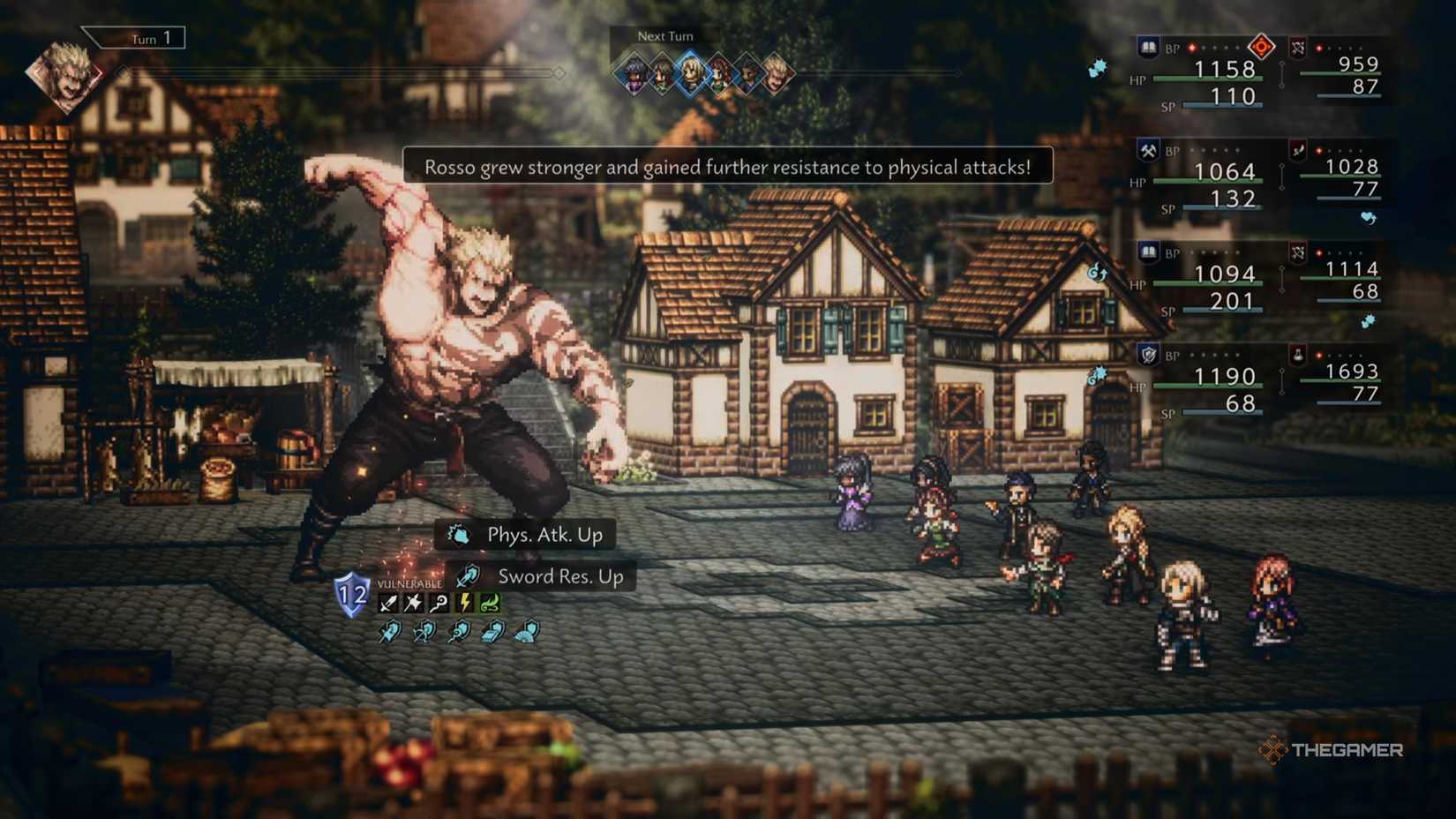 Rosso gains extra resistances in Octopath Traveler 0.