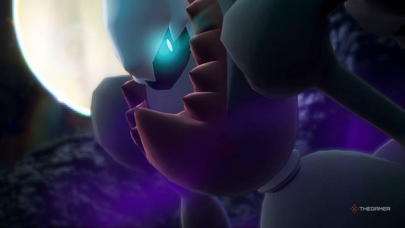Closeup of Darkrai in Pokemon Legends: Z-A.