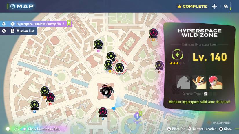 Porgon in a Hyperspace Wild Zone in Pokemon Legends: Z-A.