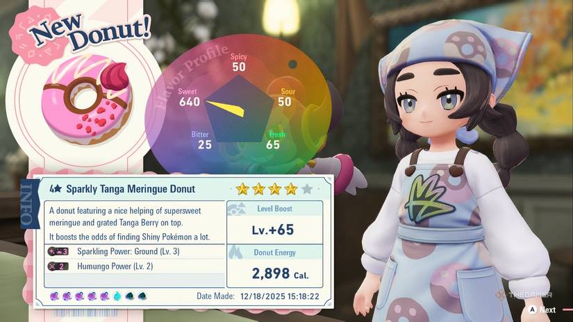 A new Donut being made by Ansha in Pokemon Legends: Z-A.