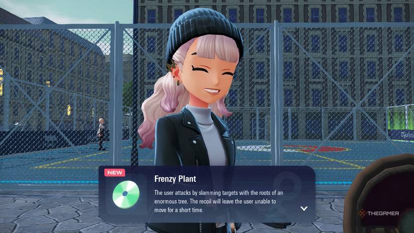 Trainer receiving Frenzy Plant TM in Pokemon Legends Z-A.