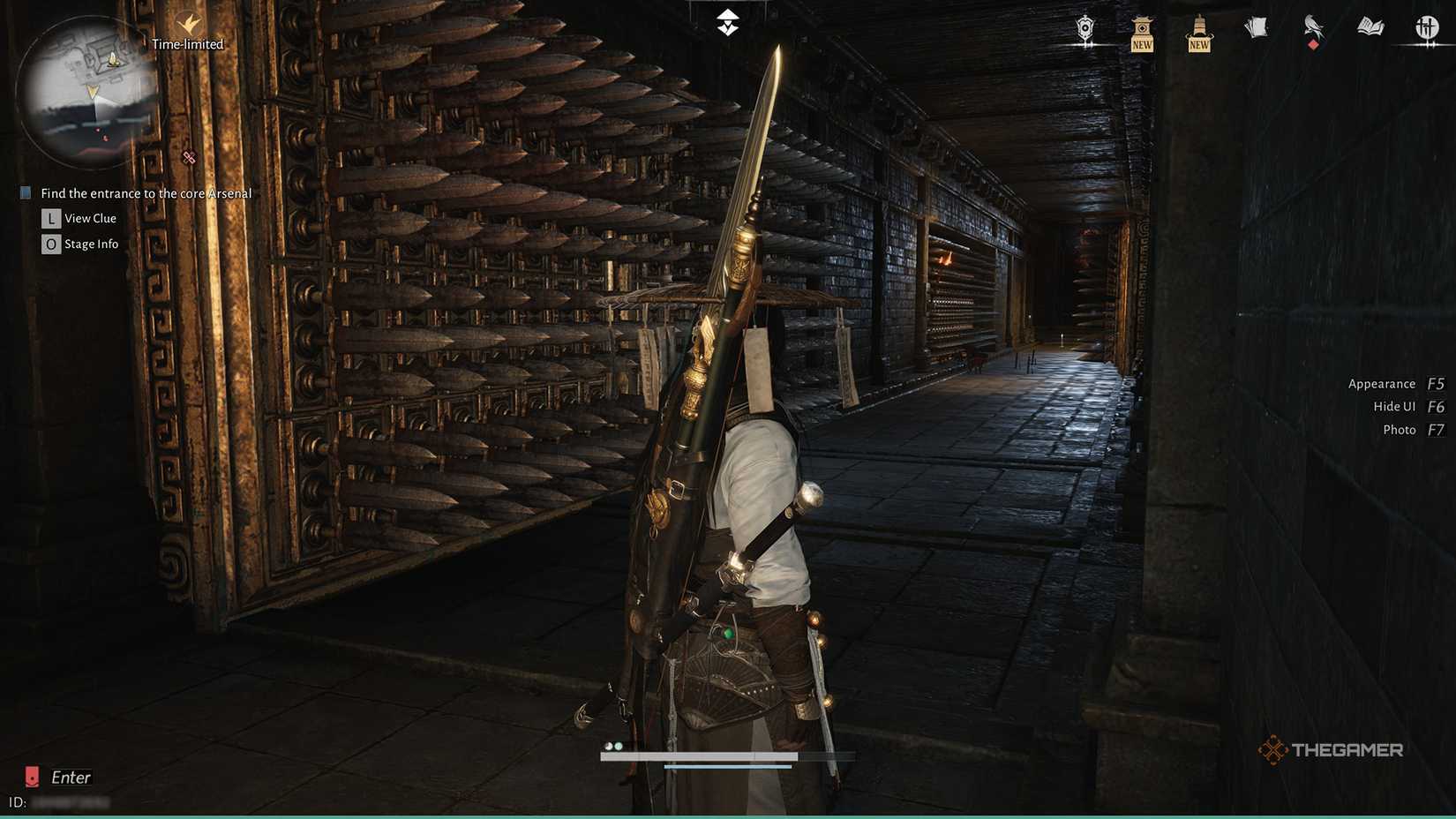 Two sets of spikes covering the walls of the left side of Martial Temple in Where Winds Meet.