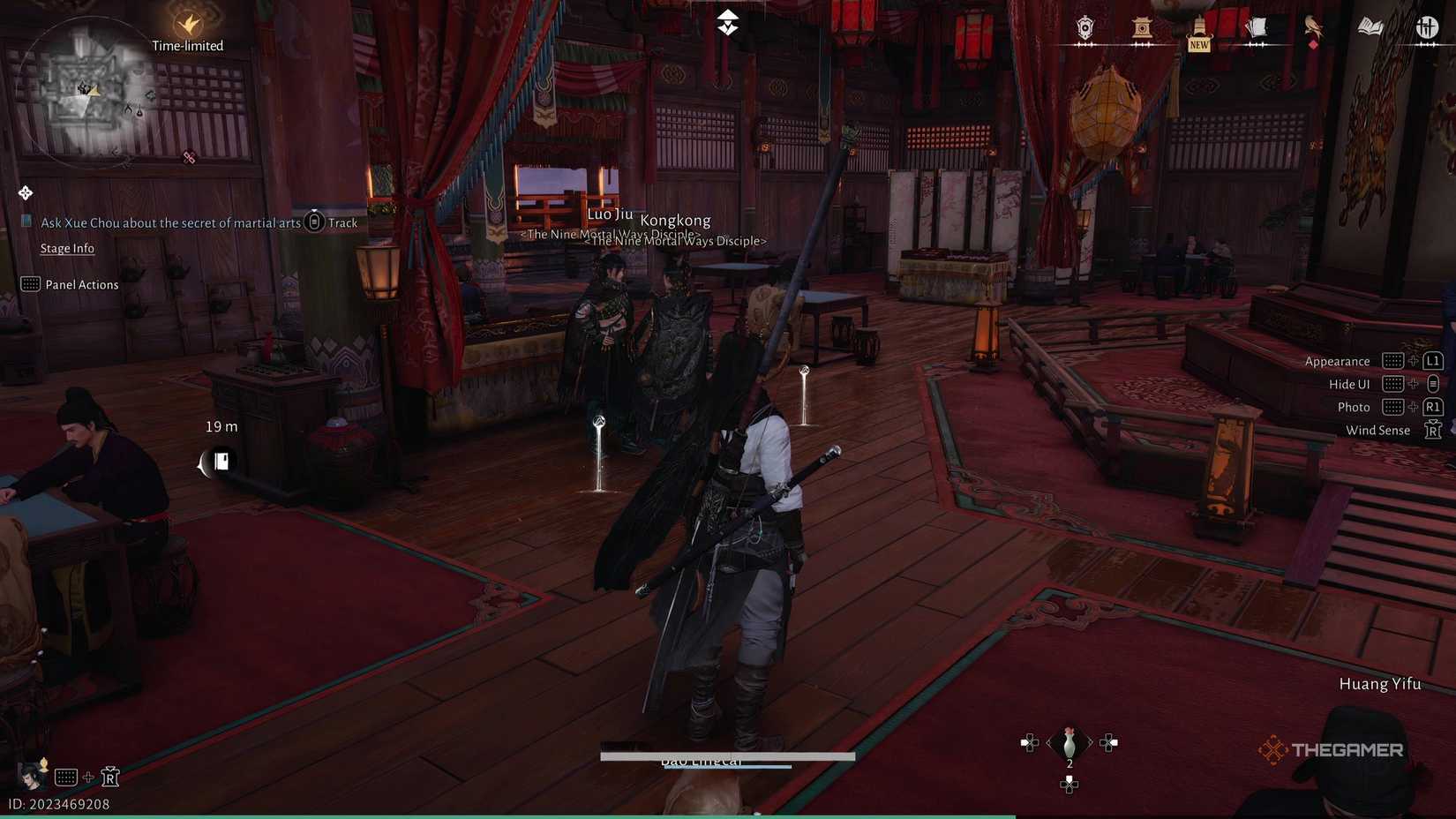 Luo Giu in Where Winds Meet, who will share the Dragon's Breath Skill.