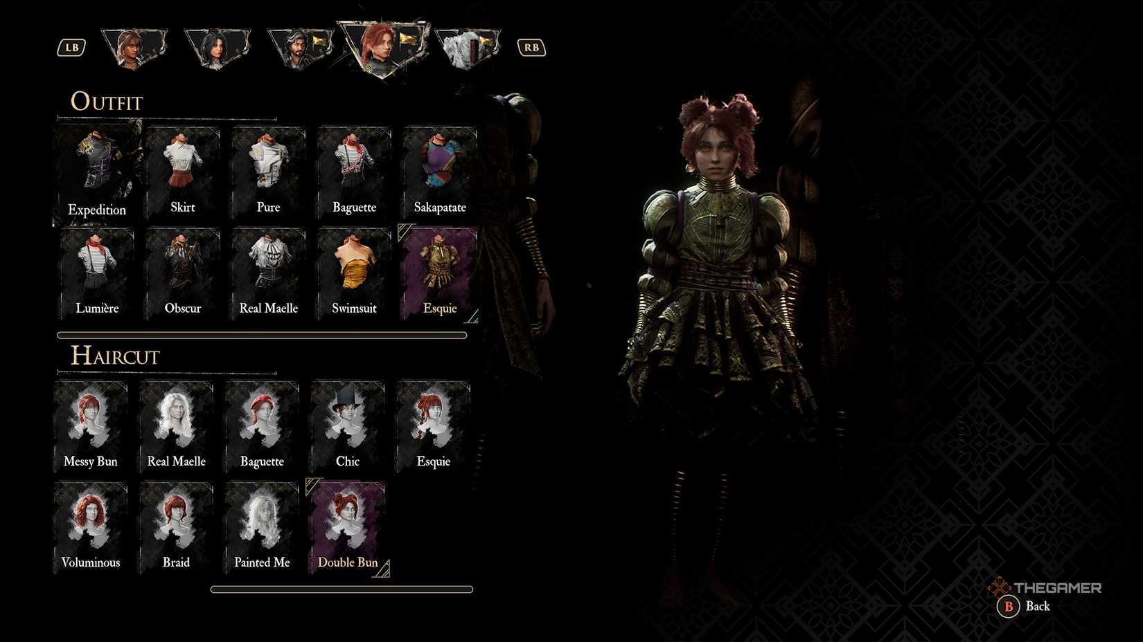 Maelle with the double bun haircut in Clair Obscur Expedition 33.