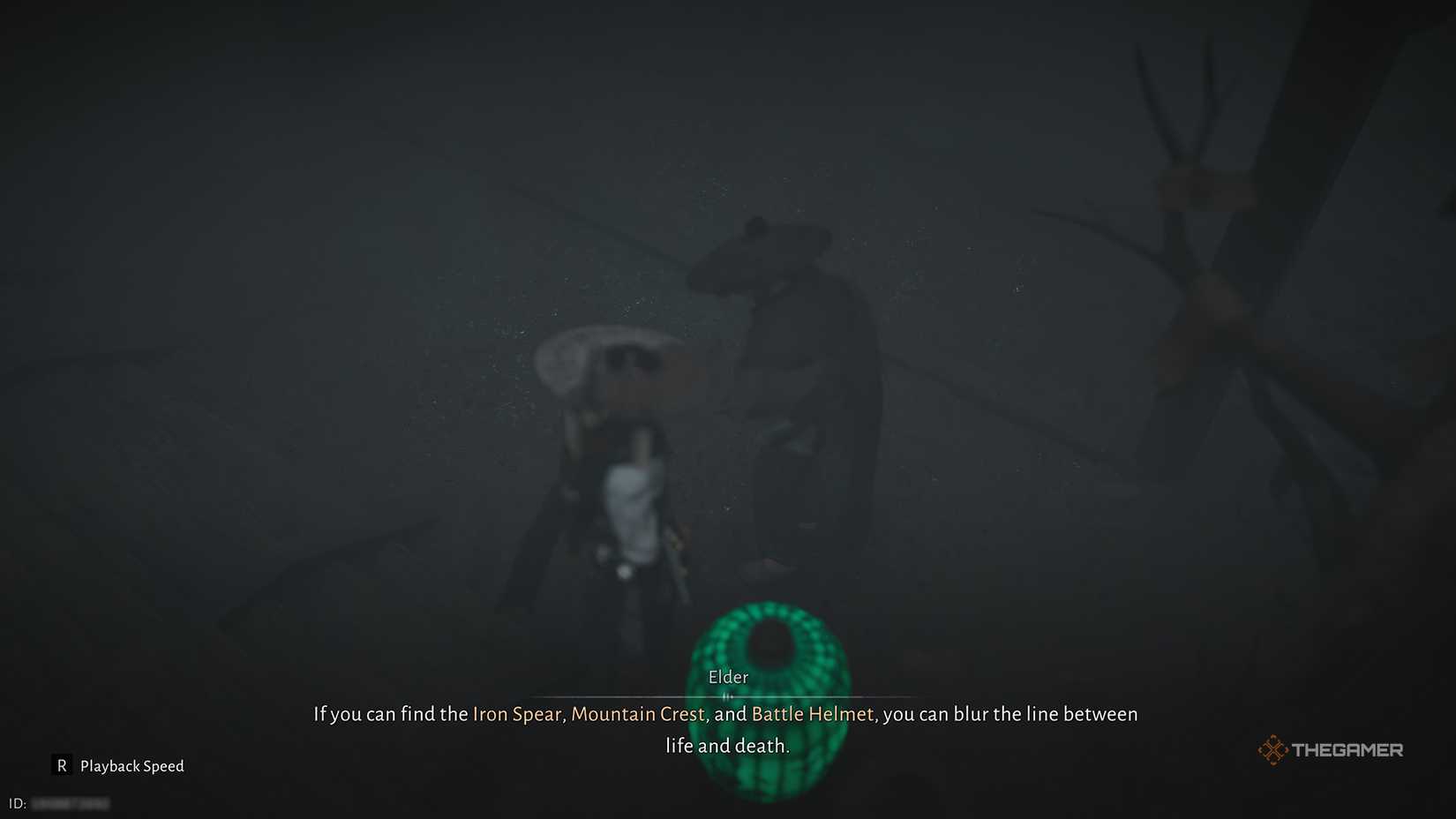 The Elder asking the player to gather three items for March of the Dead in Where Winds Meet.