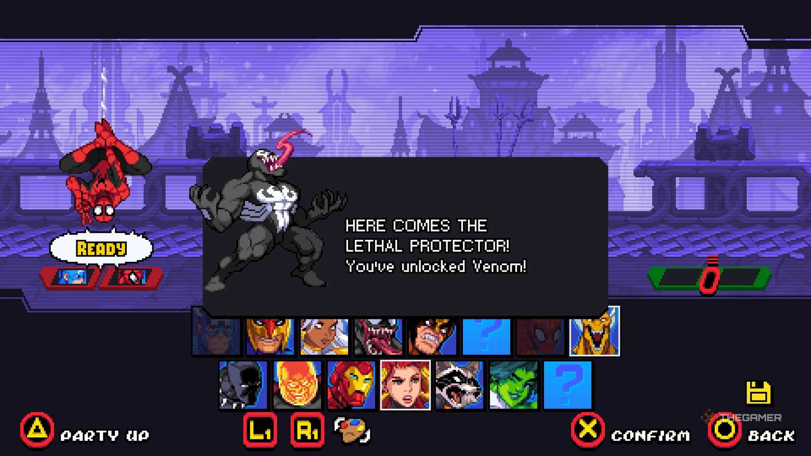 Unlocking Venom in Marvel Cosmic Invasion.