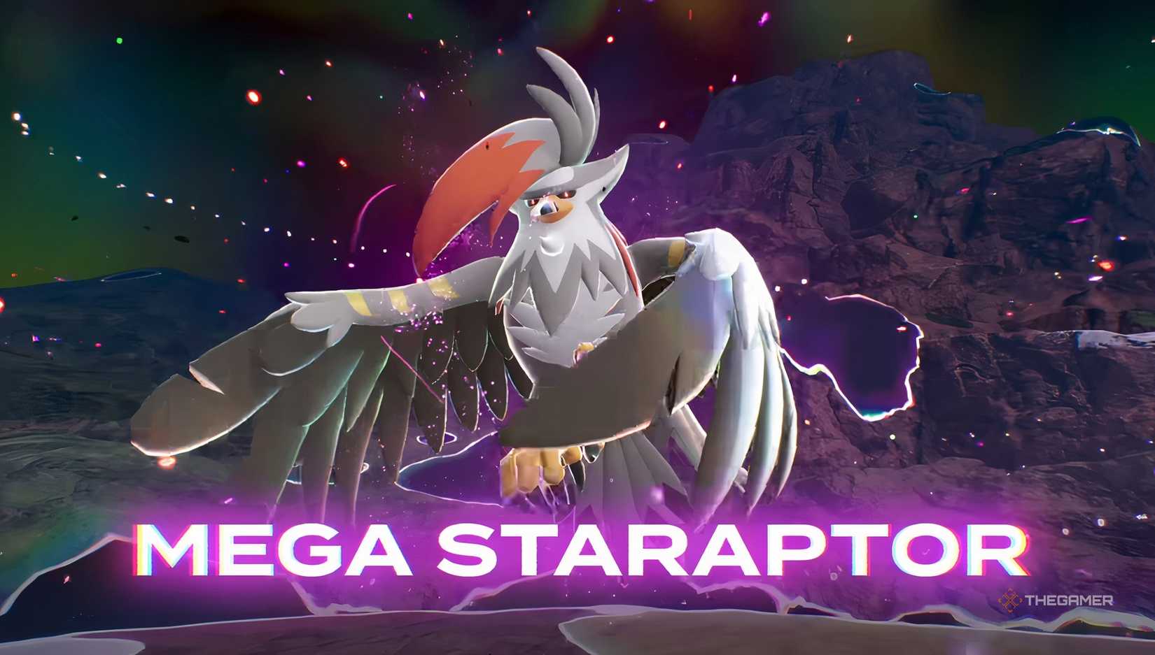 Mega Staraptor in Pokemon Legends Z-A Mega Dimension.