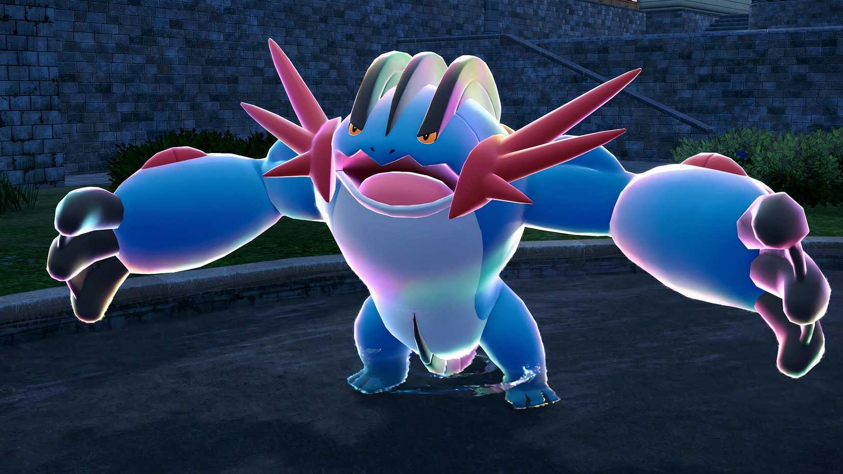 Mega Swampert in Pokemon Legends: Z-A after using a Swampertite Mega Stone-1