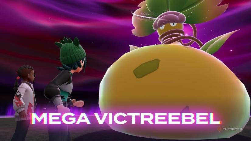 Mega Victreebel before its fight in Pokemon Legends Z-A.
