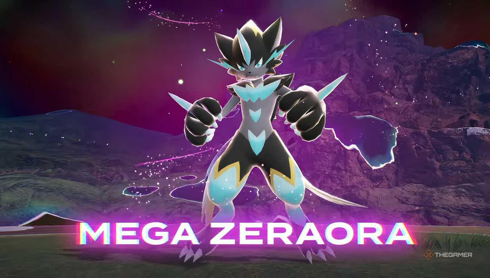 Mega Zeraora in Pokemon Legends Z-A Mega Dimension.