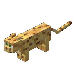 Minecraft Ocelot portrait.