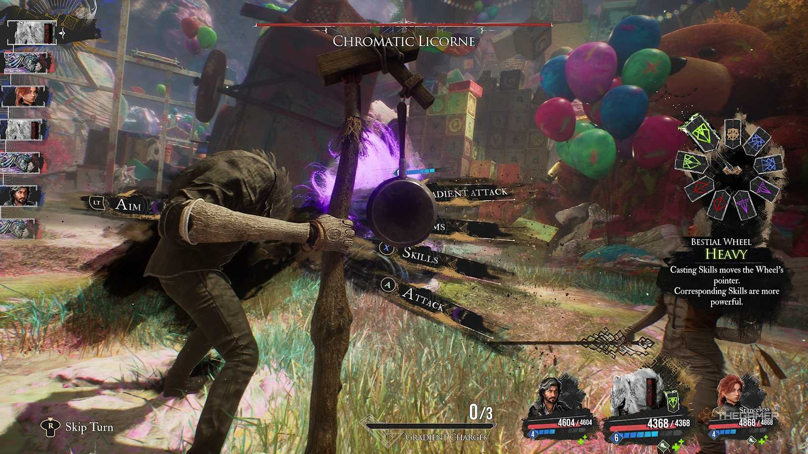 Monoco in a boss fight in Clair Obscur Expedition 33.