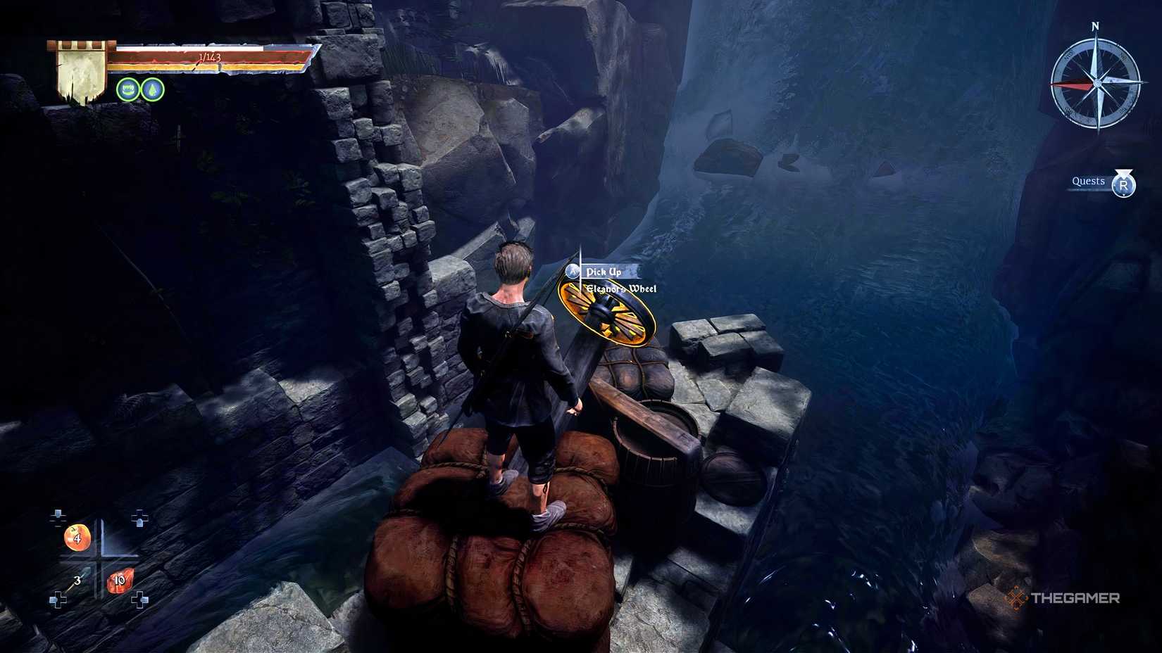 Of Ash and Steel - Eleanor's wheel at the stone bridge