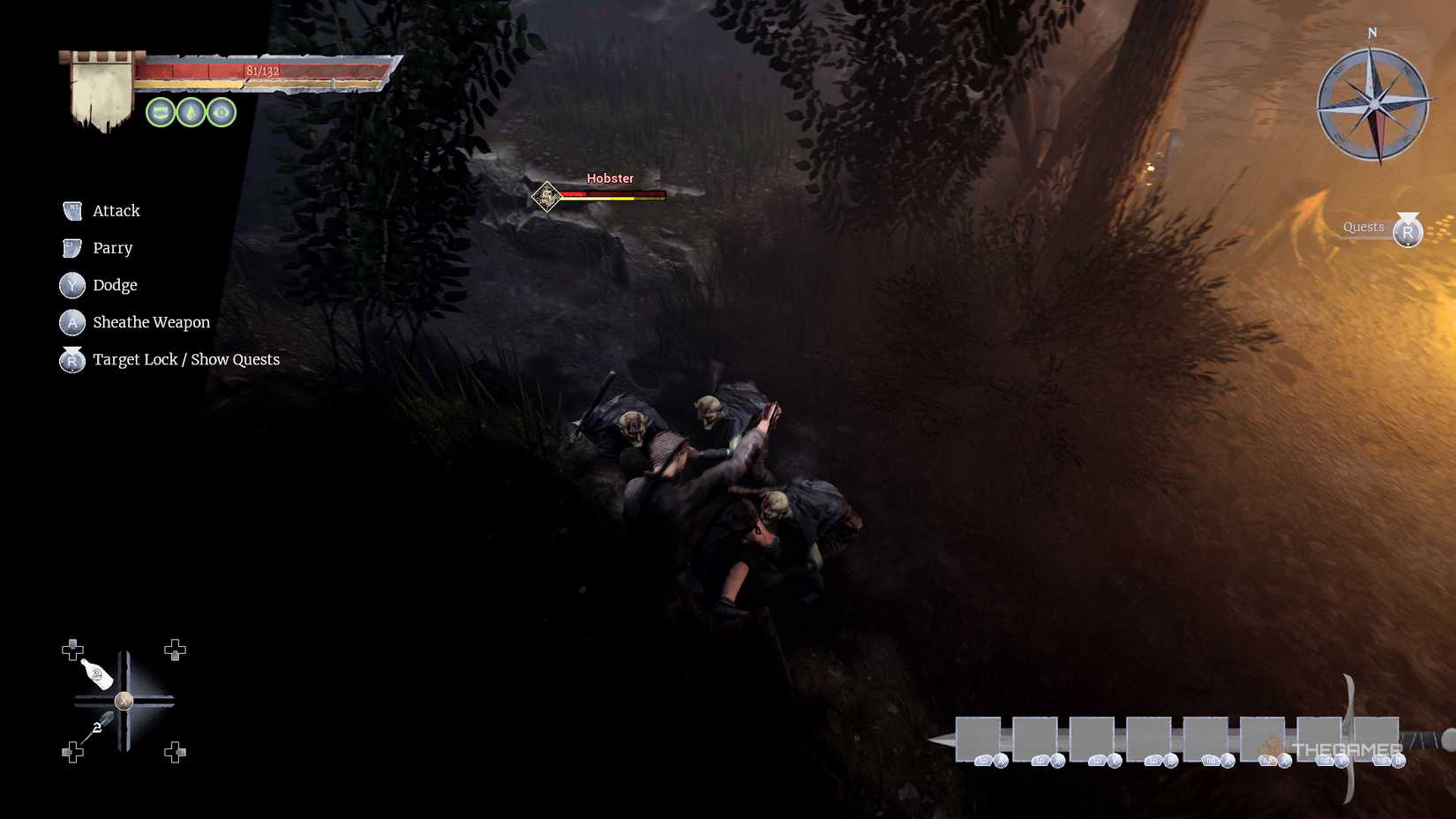 Of Ash and Steel - character fighting Hobsters.