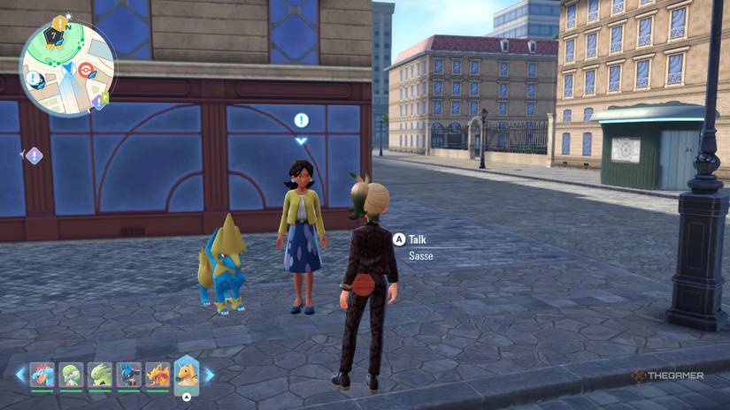 Sasse and her Manectric in Pokemon Legends: Z-A.