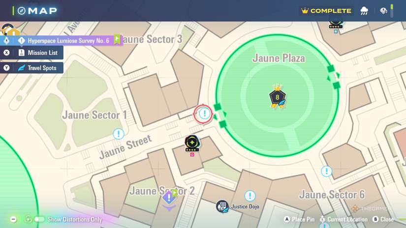 The Terror In The Sands mission On the Map in Pokemon Legends: Z-A.