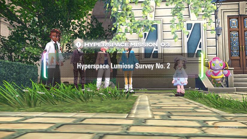 Beginning the Hyperspace Lumiose Survey No. Two in Pokemon Legends: Z-A's Mega Dimension DLC.