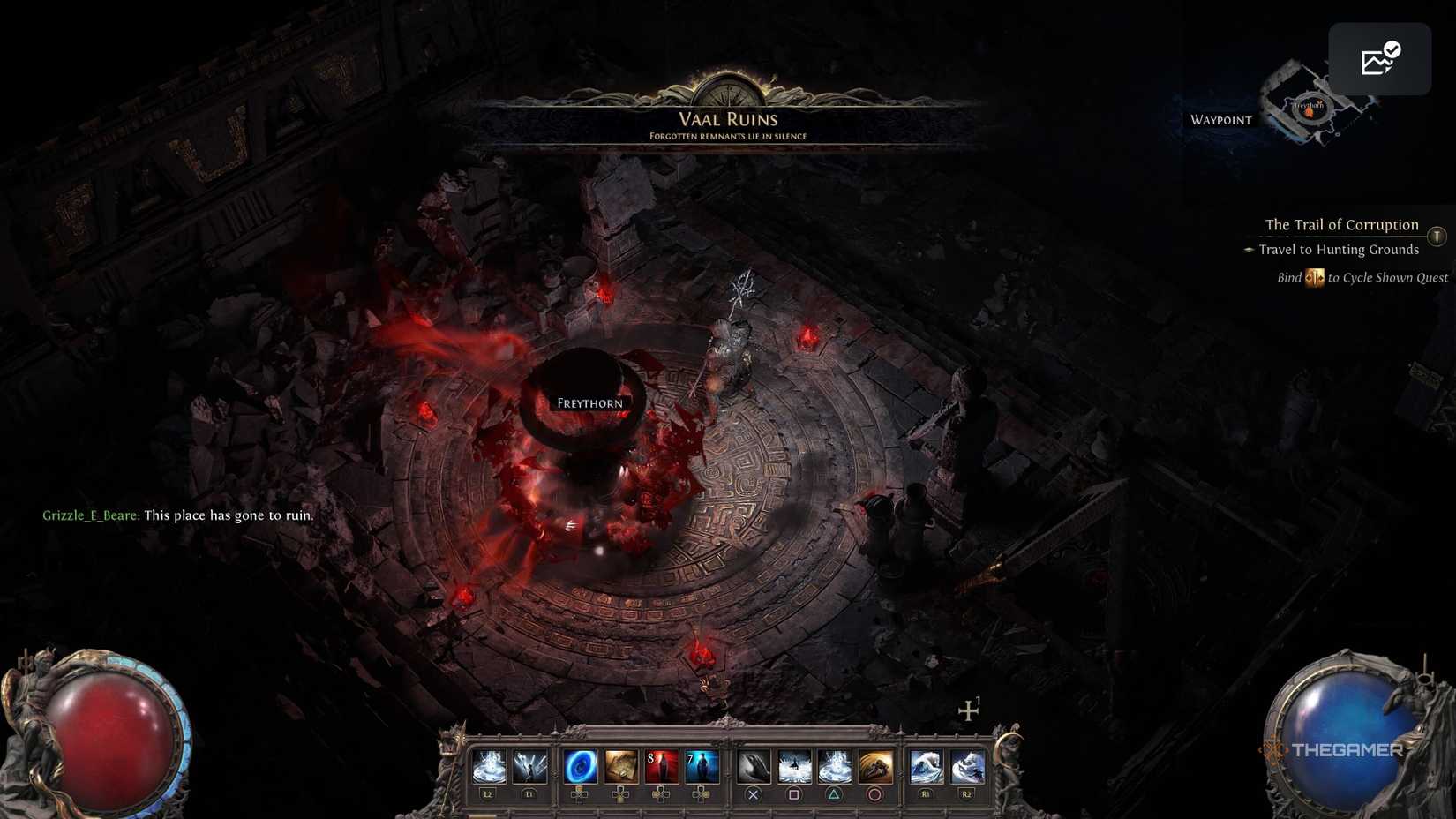 Returning from the Vaal Ruins in Path of Exile 2.