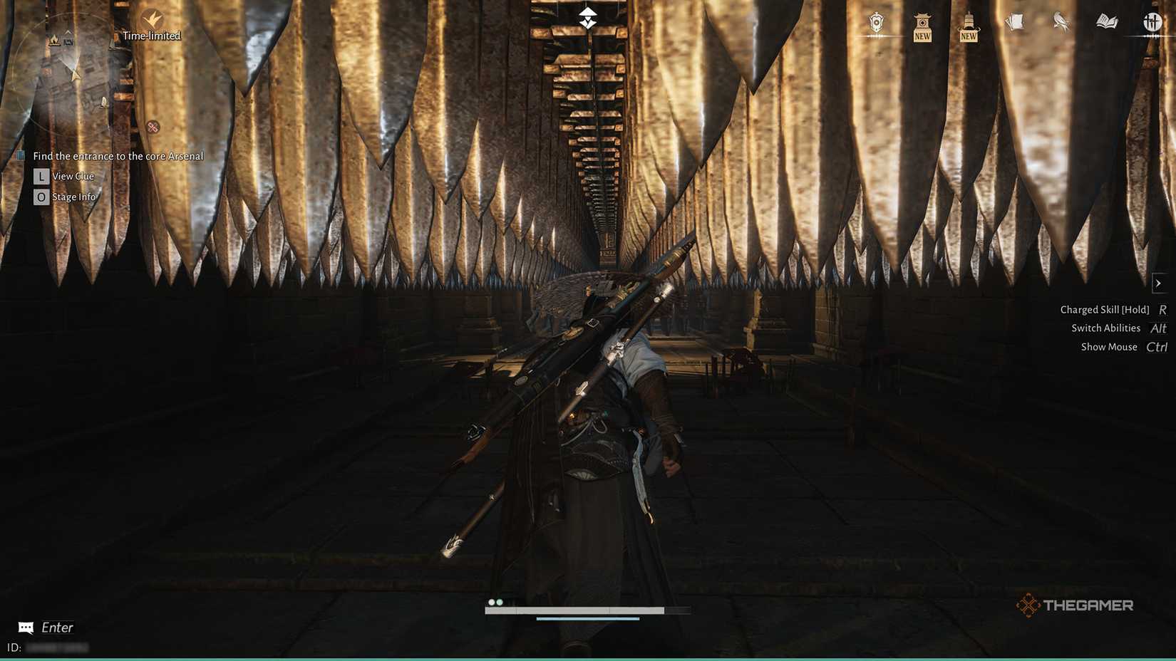 The player crouching under spikes in the right side of Martial Temple in Where Winds Meet.