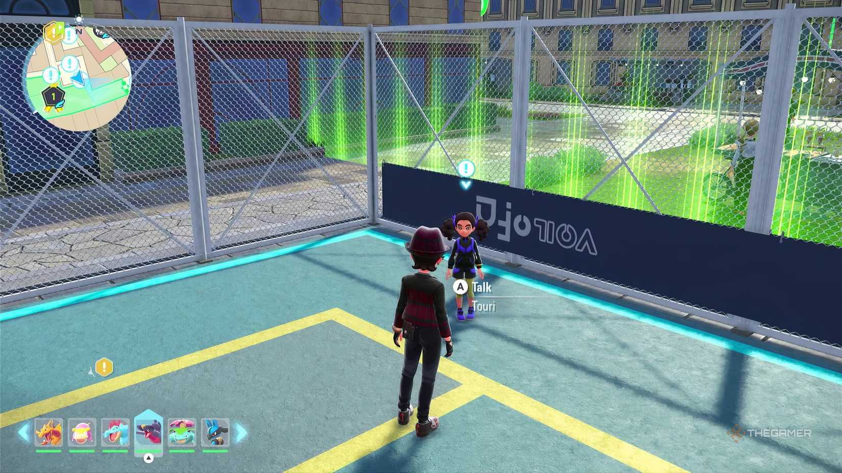 Talking to Touri in Pokemon Legends: Z-A to start 'Side Mission 75 - Some Unusual Pokemon'.