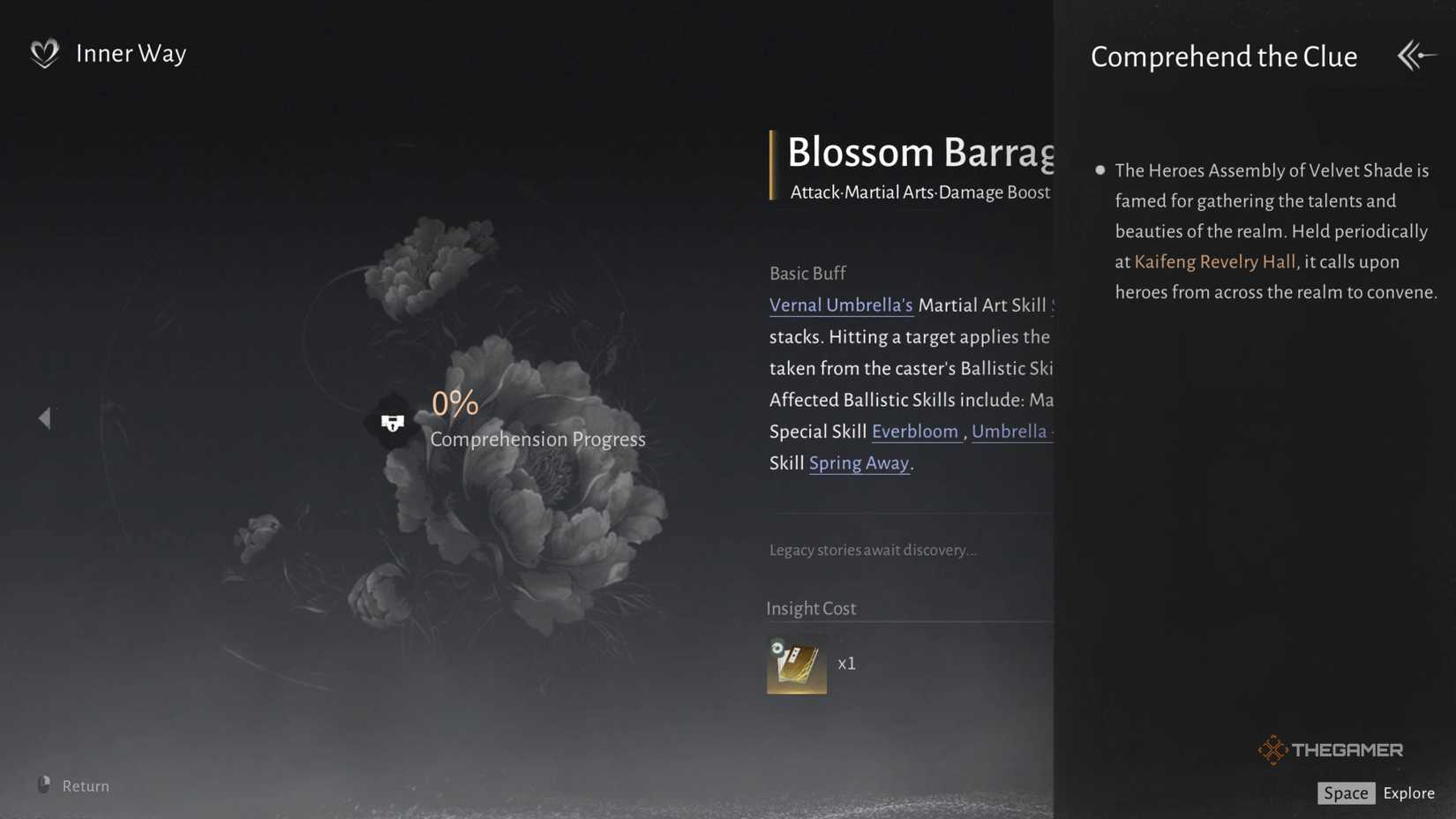 The clue to unlocking an Inner Way in Where Winds Meet.