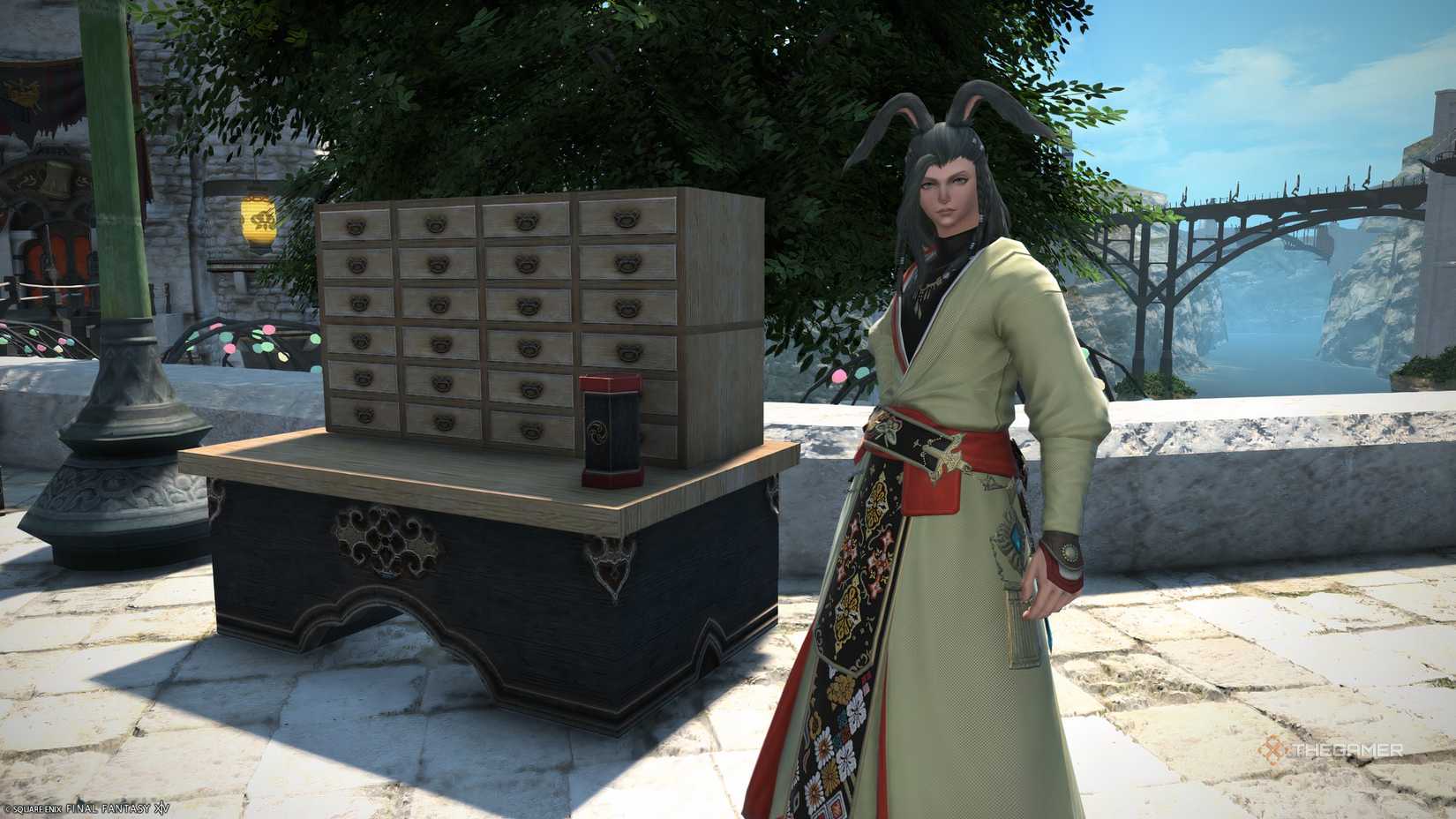 The Far Eastern Omikujishi in Final Fantasy 14.