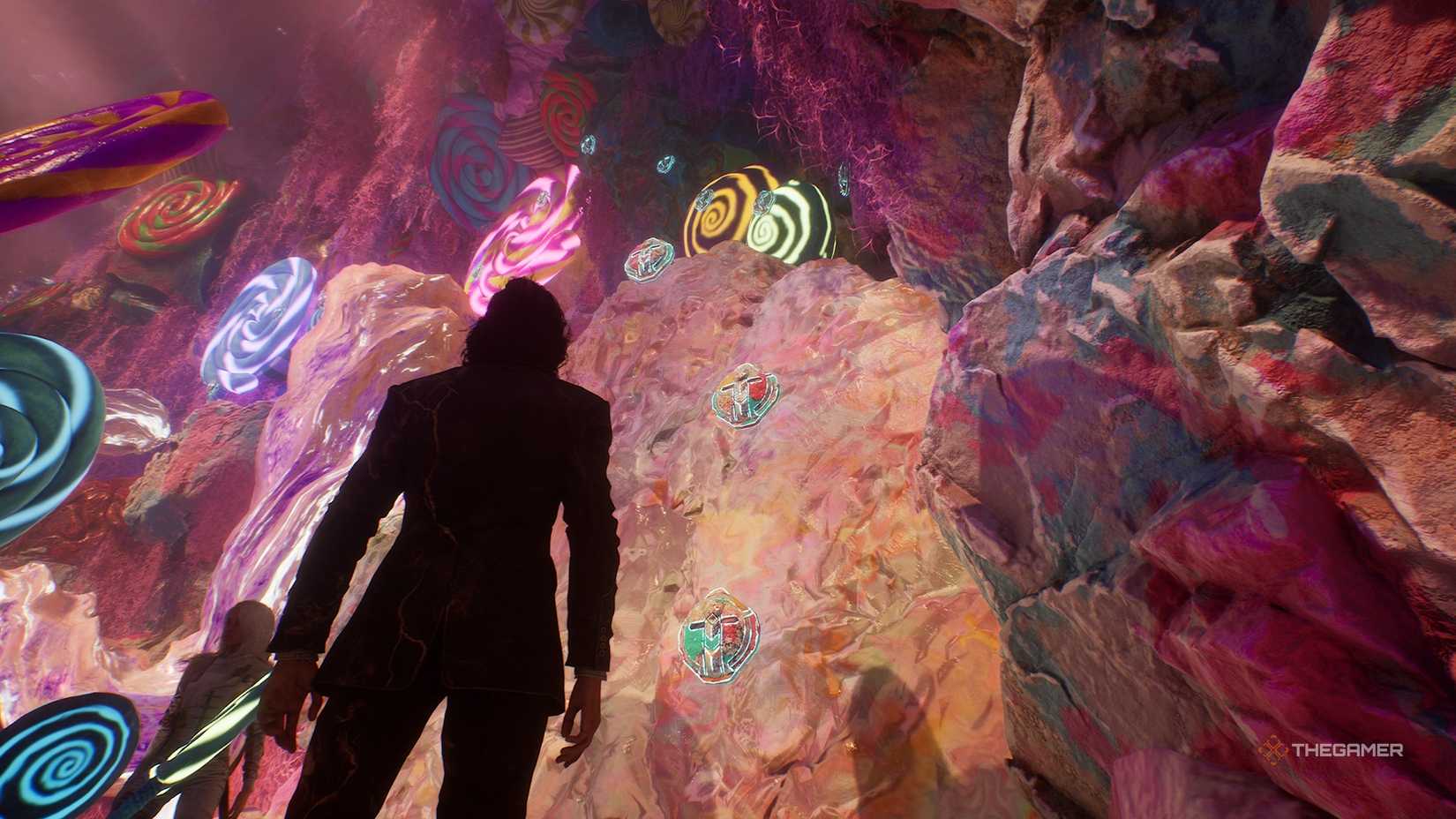 Verso looking at a climbing wall in Clair Obscur Expedition 33.