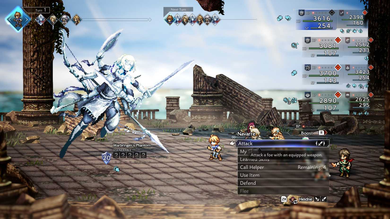 Warbringer's Phantom Octopath Traveler.