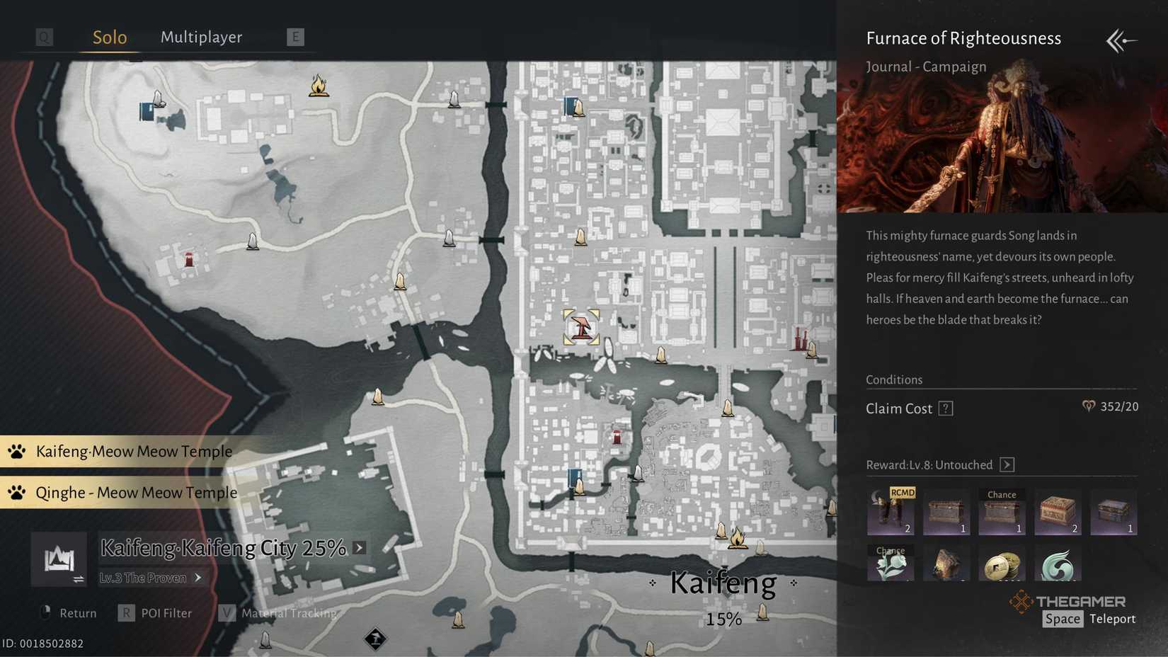Where Winds Meet God of Avarice battle location in Kaifeng.
