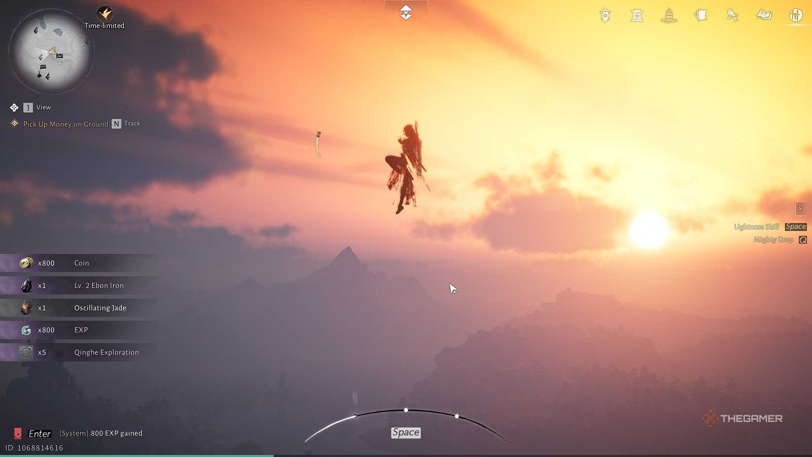 Where Winds Meet Leaping into the sunset.