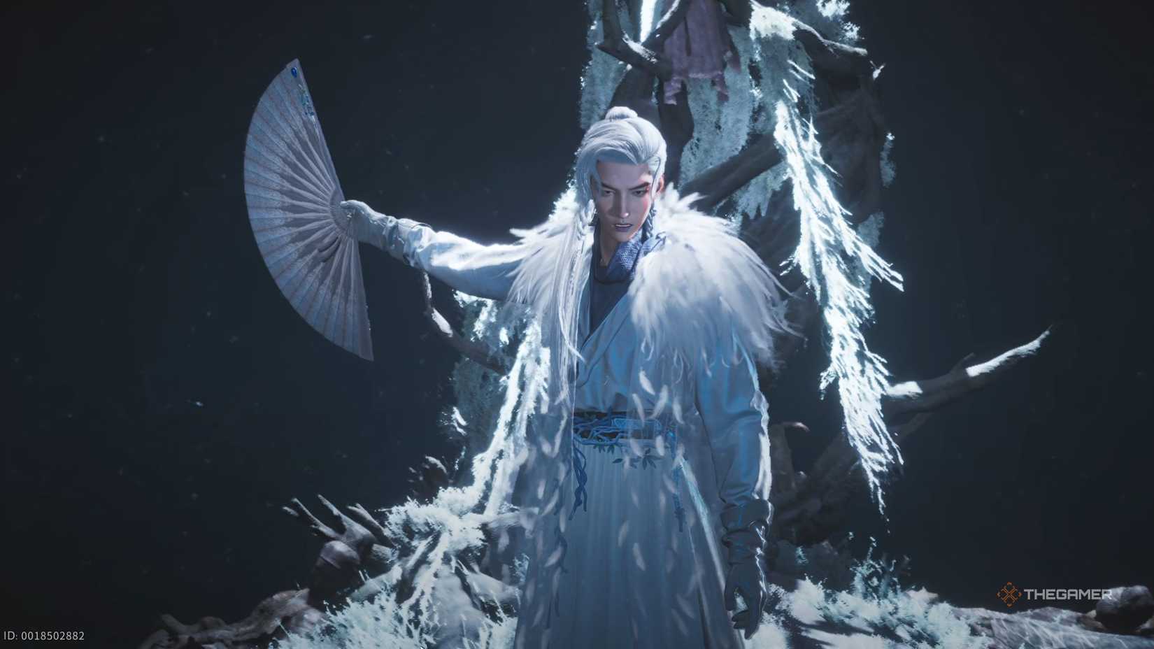 Where Winds Meet Zheng E boss fight beginning.