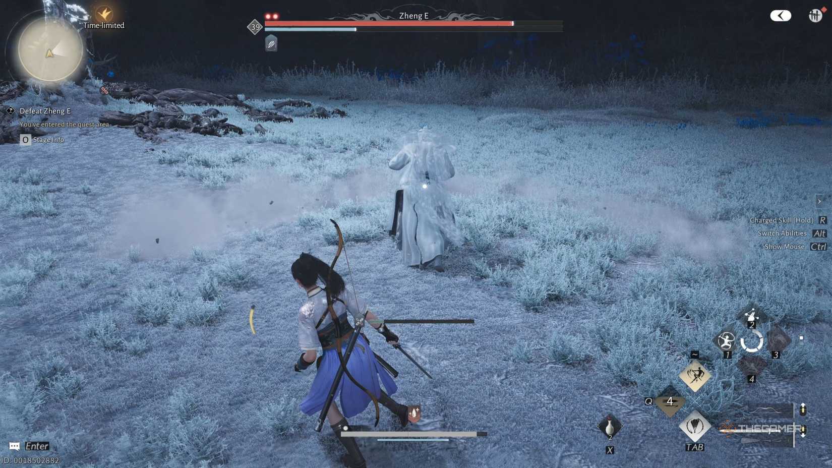 Where Winds Meet Zheng E first phase boss attack pattern.