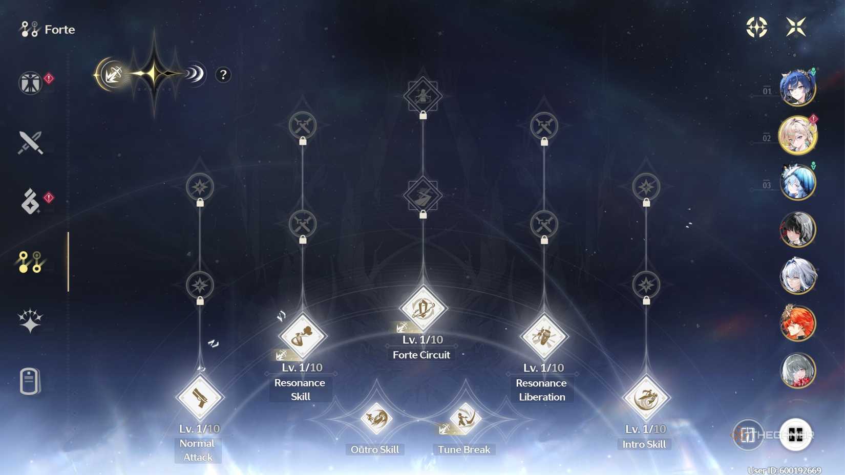 Wuthering Waves Lynae forte screen.