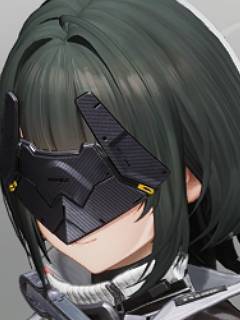 Крупный план лица Эндмина в маске в Arknights: Endfield.