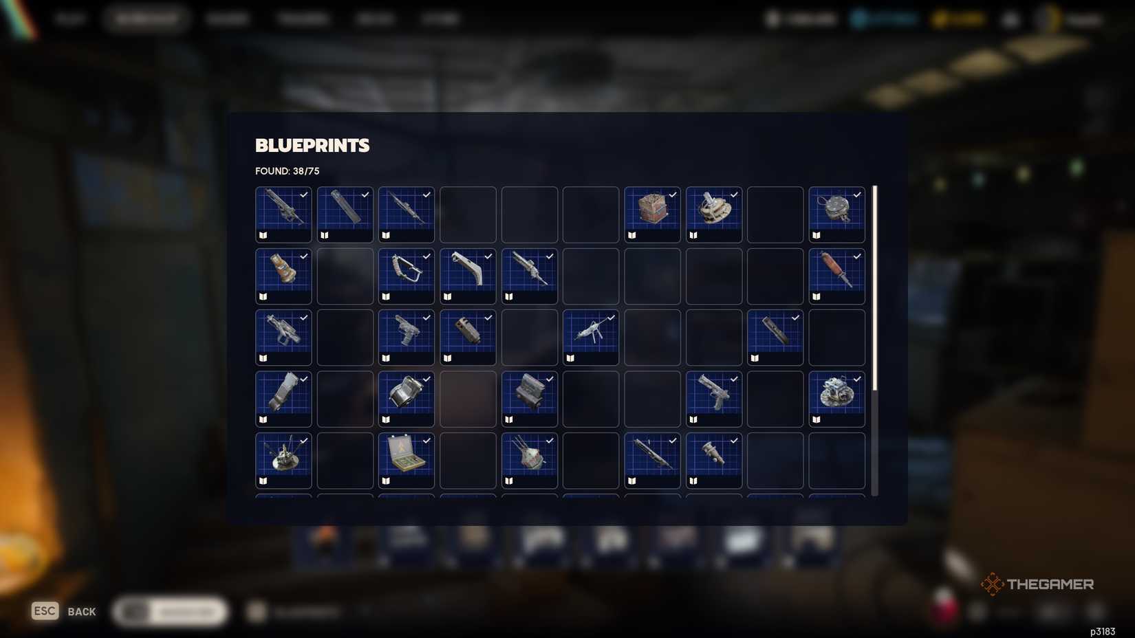 A player farming all blueprints in Arc Raiders.