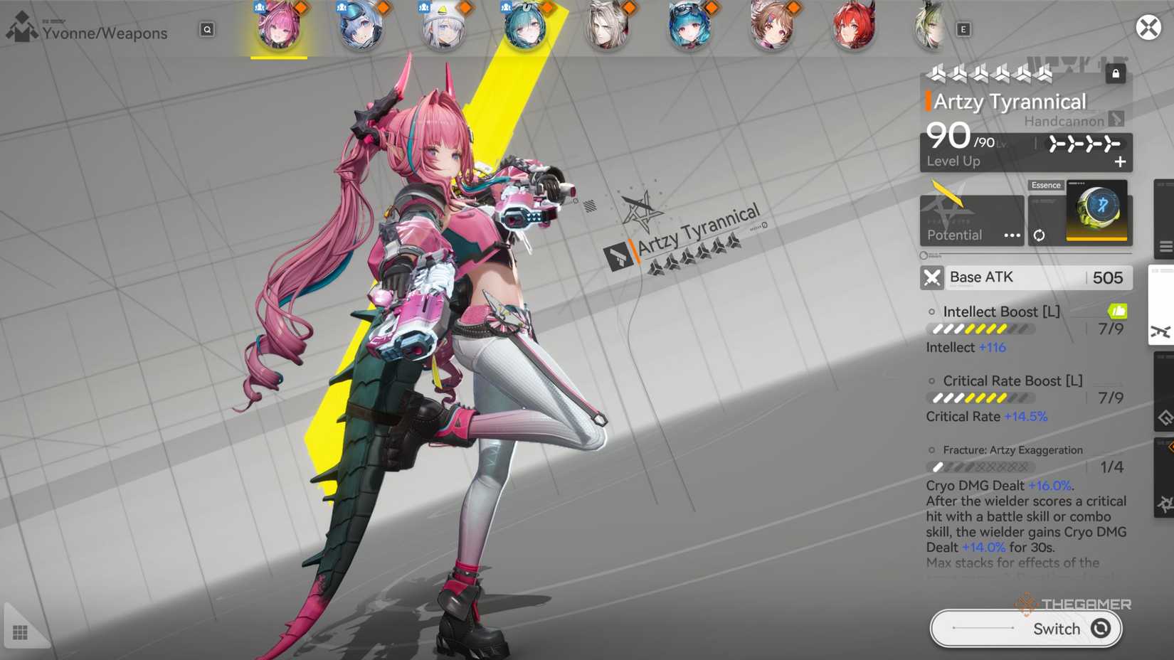 Ивонн с пистолетами в Arknights Endfield.