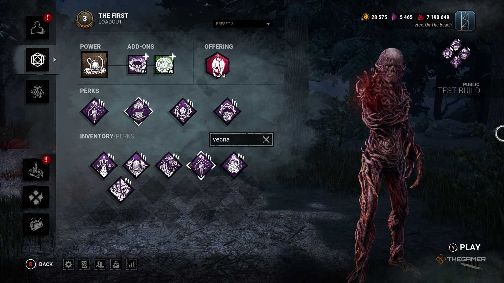 Dead By Daylight Secret Project Build .