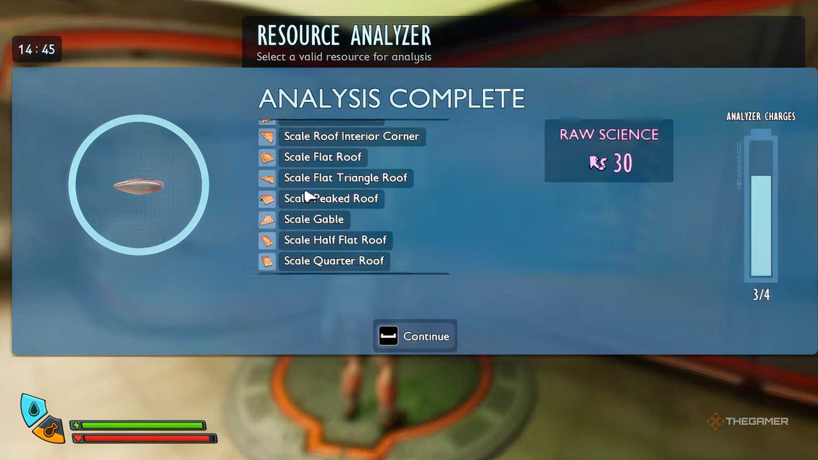 Grounded 2 Resource Analyzer Snake Scale Recipes.