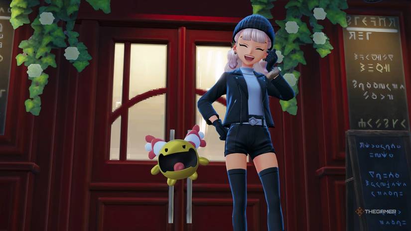 Player posed with Chingling in Pokemon Legends: Z-A.
