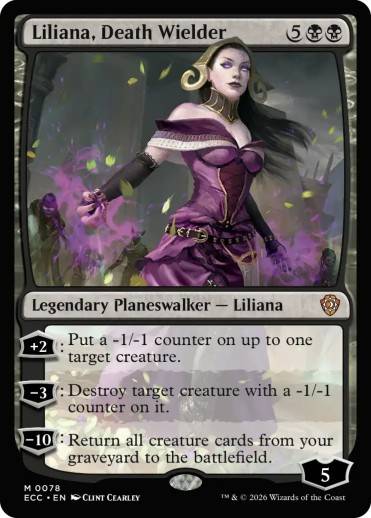 Liliana Death Wielder card art MTG Lorwyn Eclipsed.