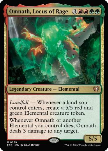 Omnath Locus of Rage card art MTG Lorwyn Eclipsed.