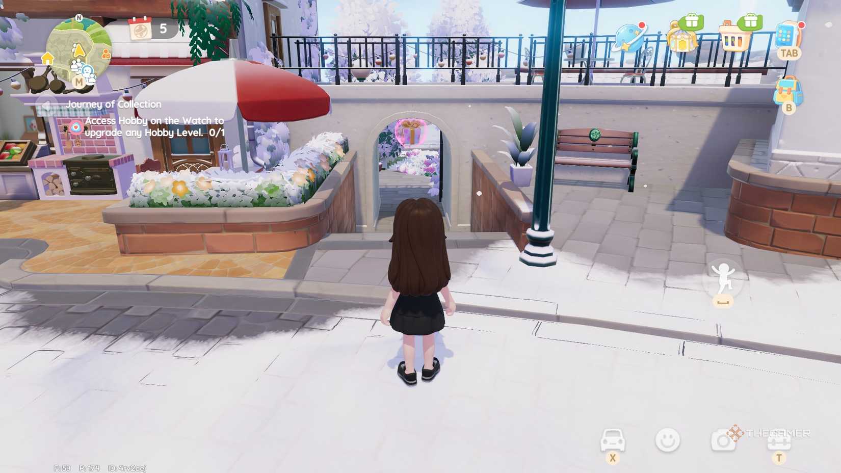 Pink bubble location #1 in Heartopia.