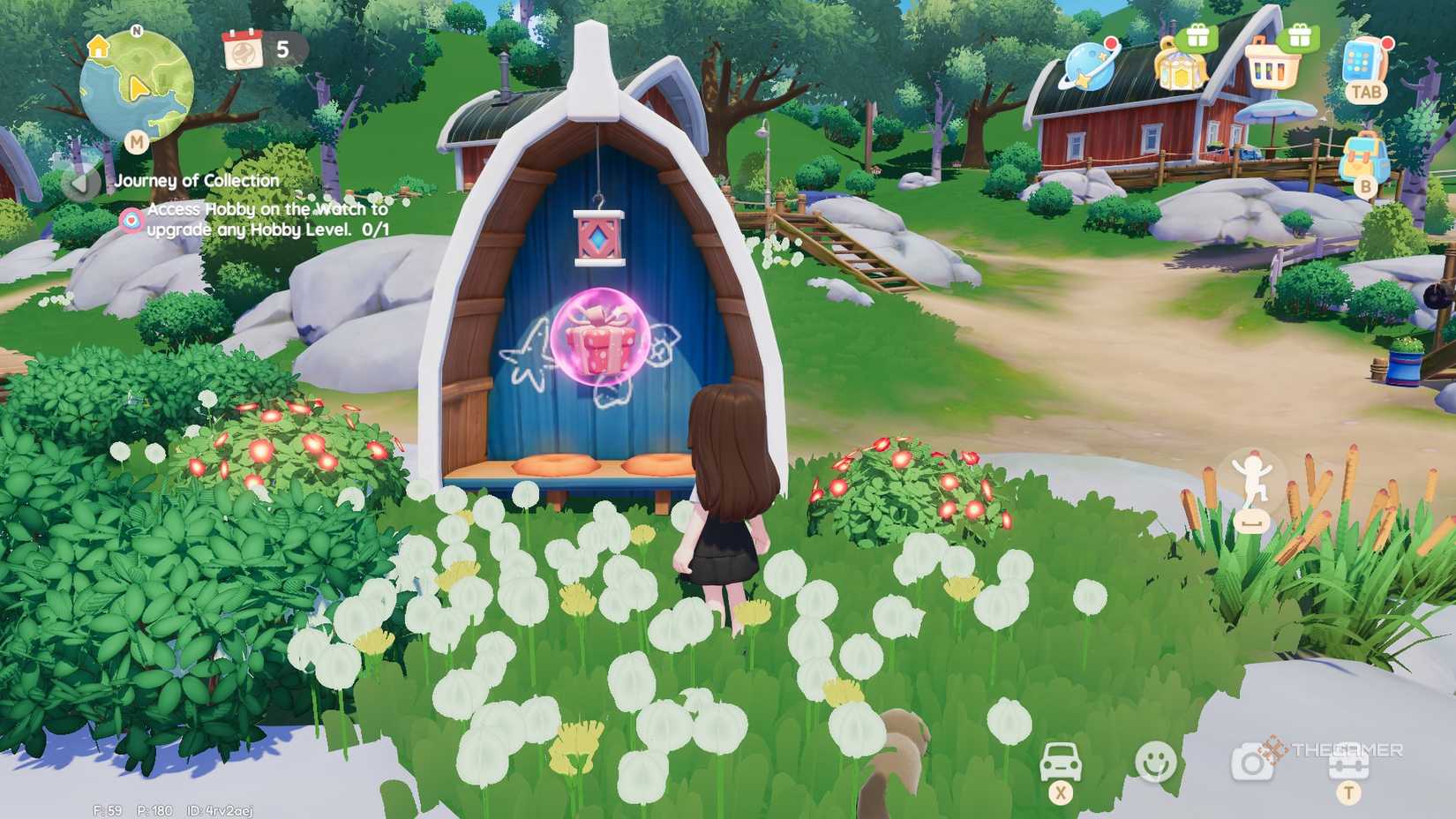 Pink bubble location #13 in Heartopia.