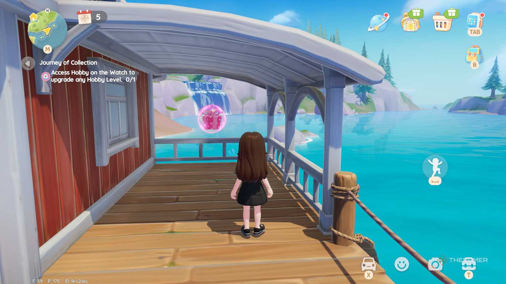 Pink bubble location #14 in Heartopia.