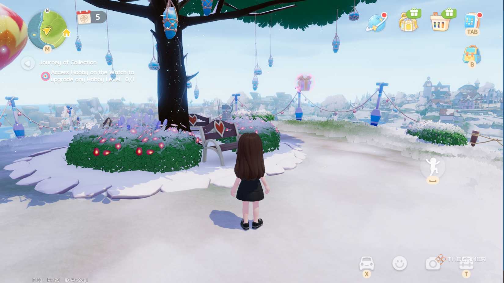 Pink bubble location #8 in Heartopia.