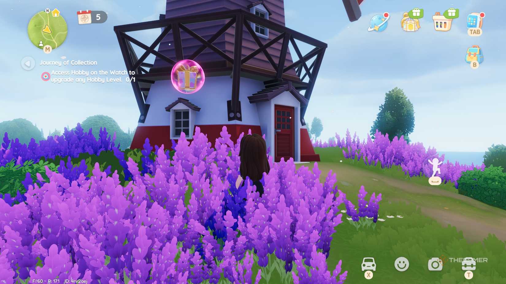 Pink bubble location #9 in Heartopia.