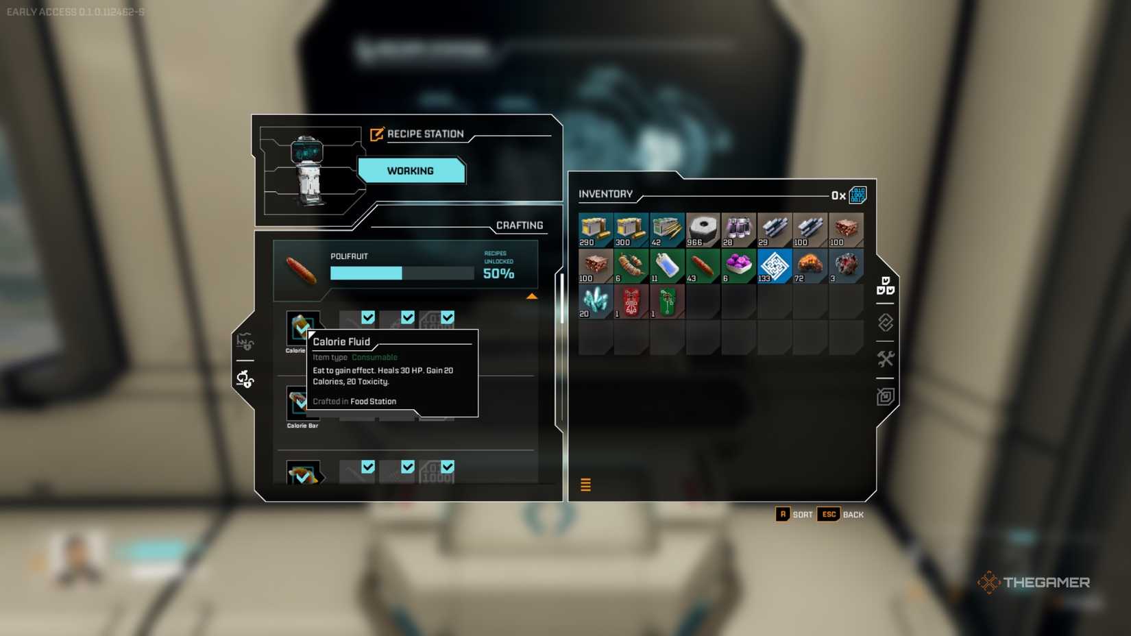 Recipe Station in StarRupture.