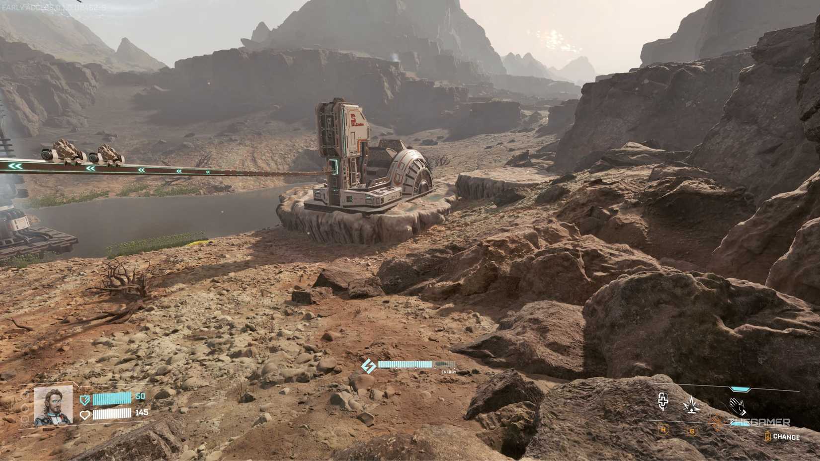 StarRupture Calcium vein closeup with extractor.